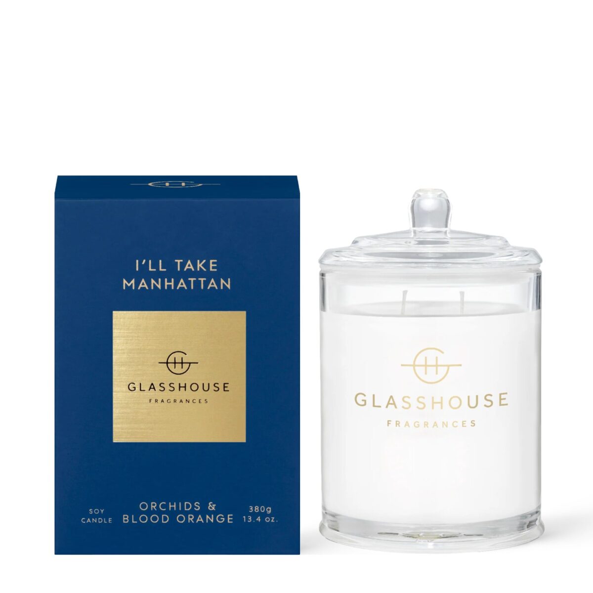 Glasshouse Triple Scented Soy Candle 380g - I'll Take Manhattan