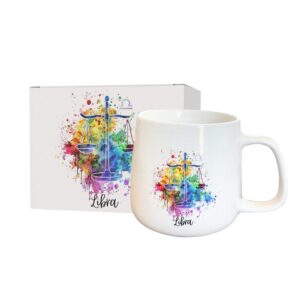 Alternative view of Designed Zodiac Ceramic Mug 315ml – Libra