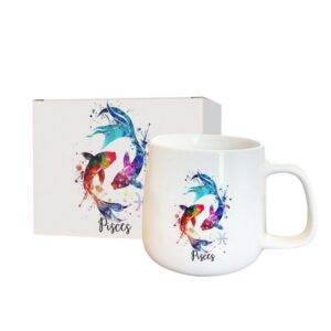 Alternative view of Designed Zodiac Ceramic Mug 315ml – Pisces