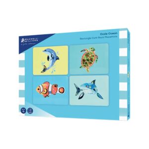 Alternative view of Maxwell & Williams Pete Cromer Ozzie Ocean Cork Back Placemat Set of 4 Assorted Gift Boxed