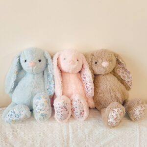 Alternative view of Floral Bunny Rabbit Plush Toys 38Cm - Pink/Blue/Khaki