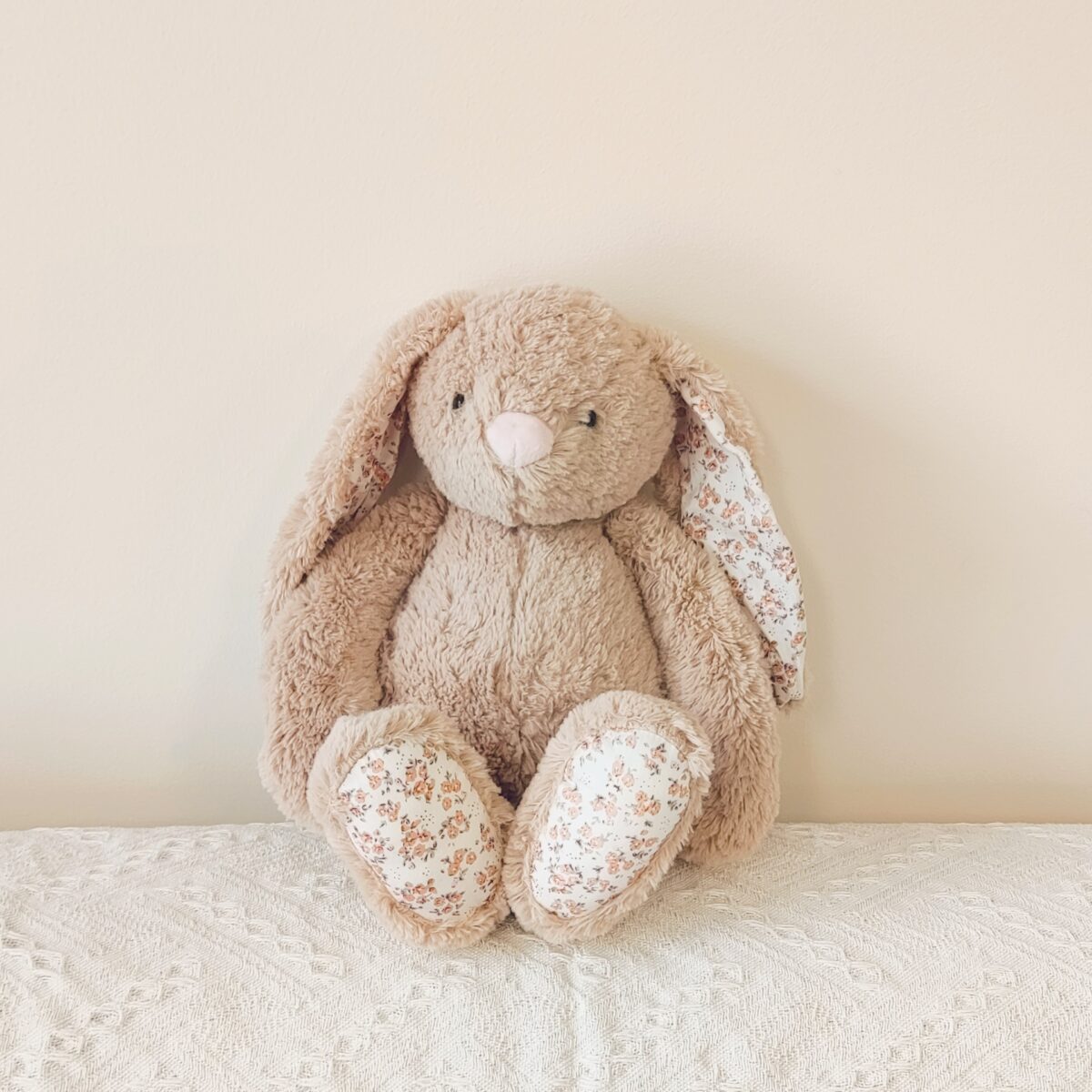 Floral Bunny Rabbit Plush Toys 38Cm - Pink/Blue/Khaki - Image 7
