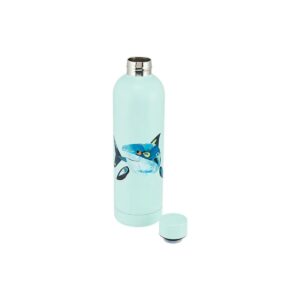 Alternative view of Maxwell & Williams Pete Cromer Ozzie Ocean Double Wall Insulated Bottle 750mL Shark Gift Boxed