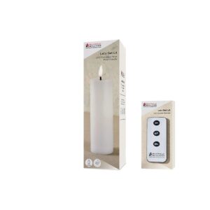 Alternative view of Maxwell & Williams Let's Get Lit LED Flameless Candle Natural Gift Boxed With Remote