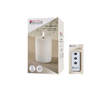 Alternative view of Maxwell & Williams Let's Get Lit LED Flameless Candle Natural Gift Boxed With Remote