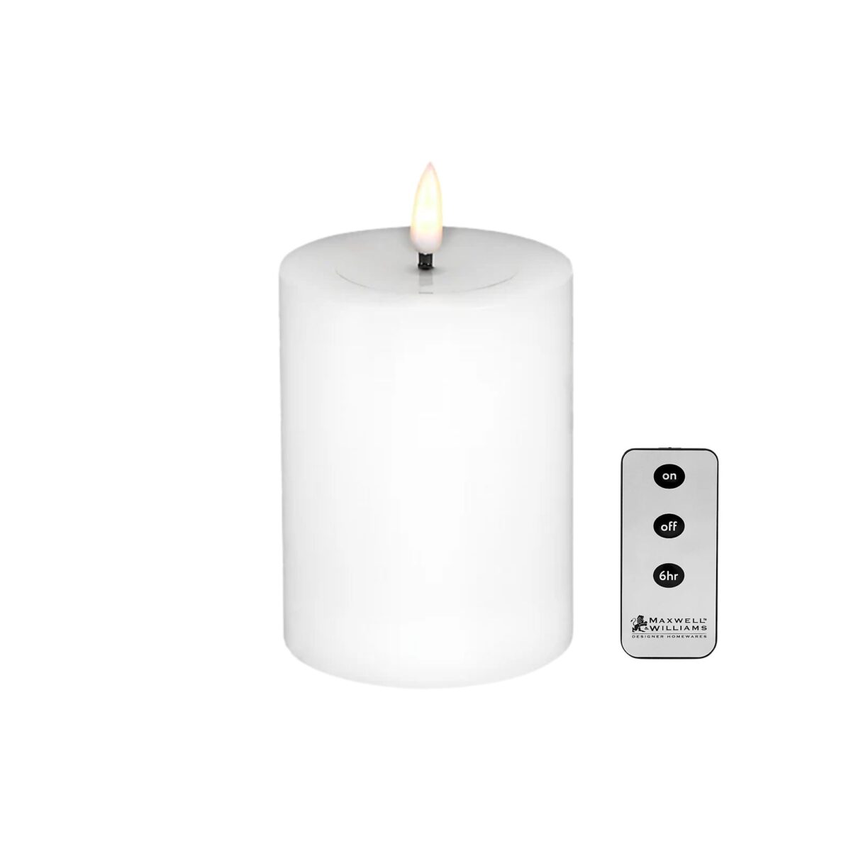 Maxwell & Williams Let's Get Lit LED Flameless Candle Natural Gift Boxed With Remote