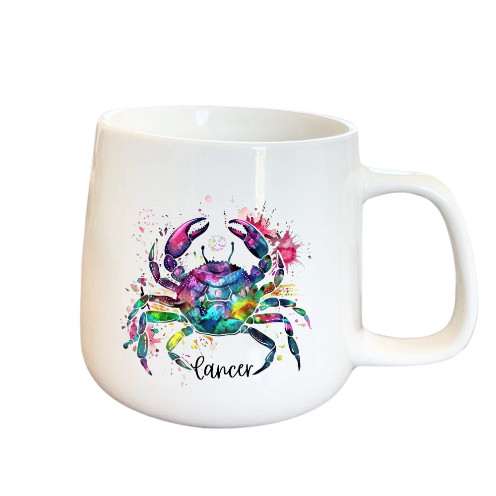 Designed Zodiac Ceramic Mug 315ml – Cancer - Image 3