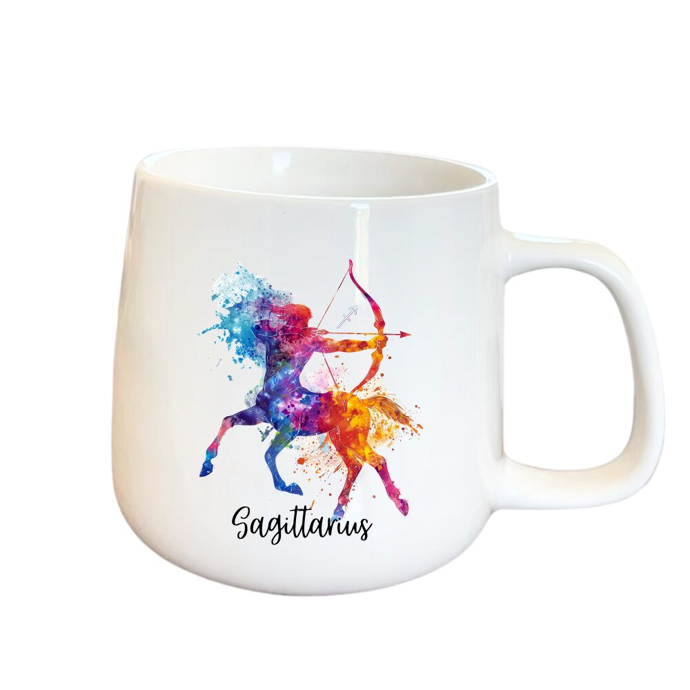 Designed Zodiac Ceramic Mug 315ml – Sagittarius - Image 3