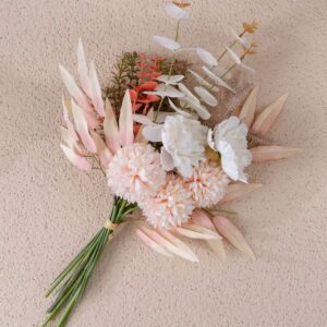 Alternative view of Artificial Flower Bouquet - Pinky Posy 44cm
