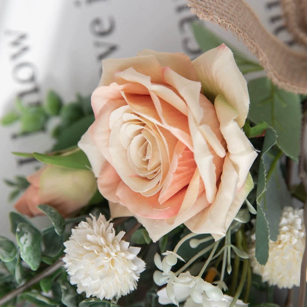 Artificial Flower Bouquet - Rose & Dandelion 39cm - Image 3