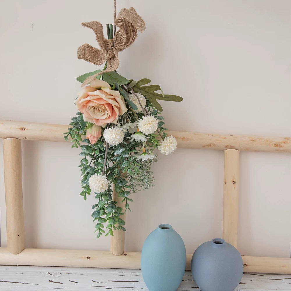 Artificial Flower Bouquet - Rose & Dandelion 39cm - Image 4
