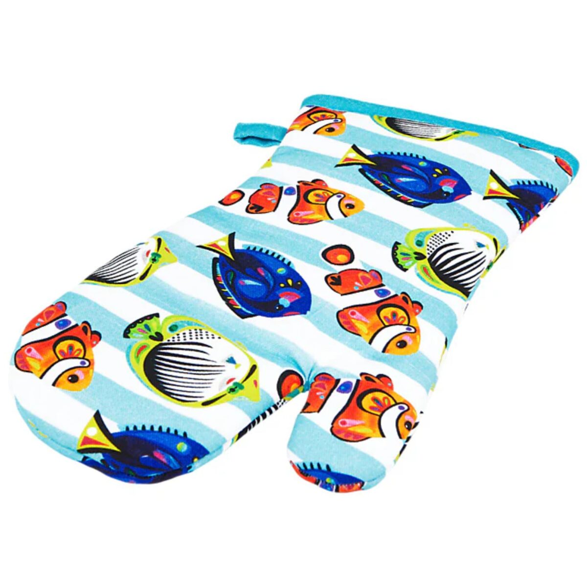 Maxwell & Williams Pete Cromer Ozzie Ocean Cotton Oven Glove - Image 2