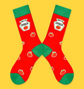 Alternative view of Paired Socks - Tomato Sauce