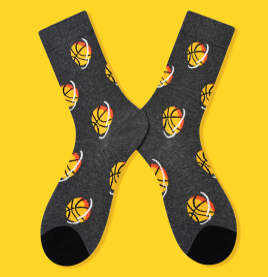 Alternative view of Paired Socks - Basketball