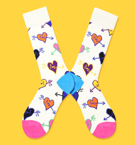 Alternative view of Paired Socks - Loving u
