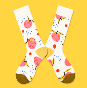 Alternative view of Paired Socks - Lychee