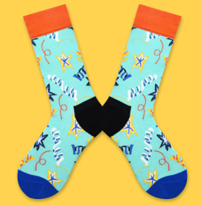 Alternative view of Paired Socks - Dancing Star