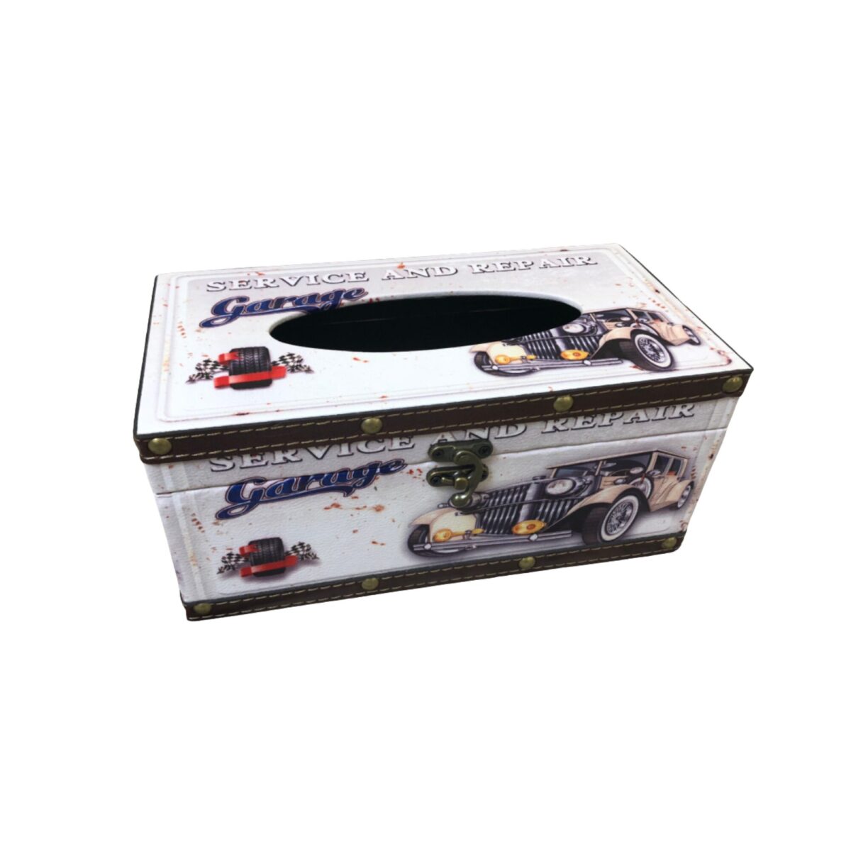 Vintage Tissue Box Case - Car