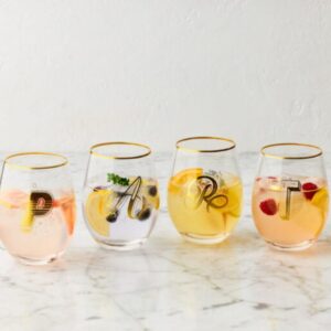 Maxwell & Williams The Letterettes Stemless Glass 500mL Gift Boxed