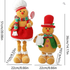 Alternative view of Knitted Extendable Gingerbread Man 36cm-51cm