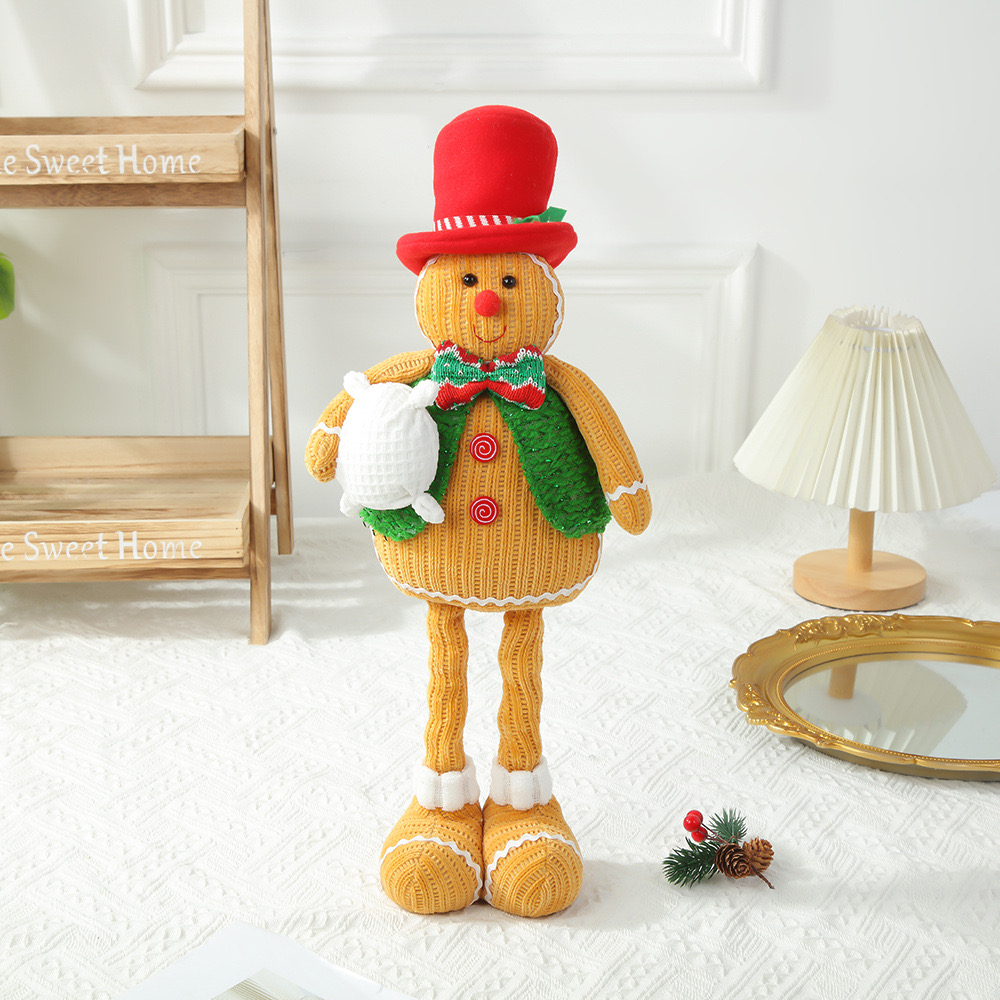 Knitted Extendable Gingerbread Man 36cm-51cm - Image 3