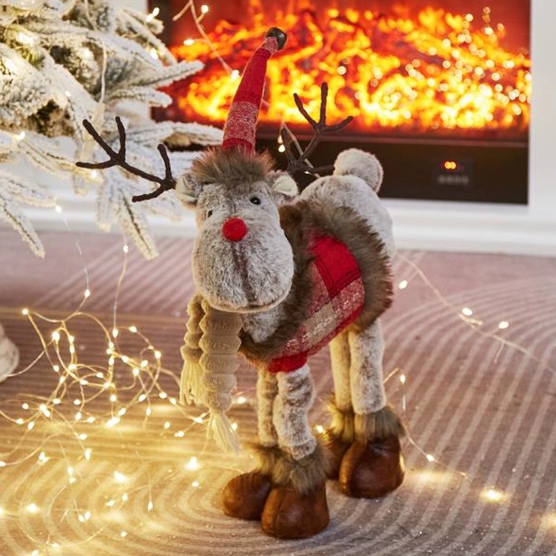 Standing Reindeer Plush Decor - Image 2