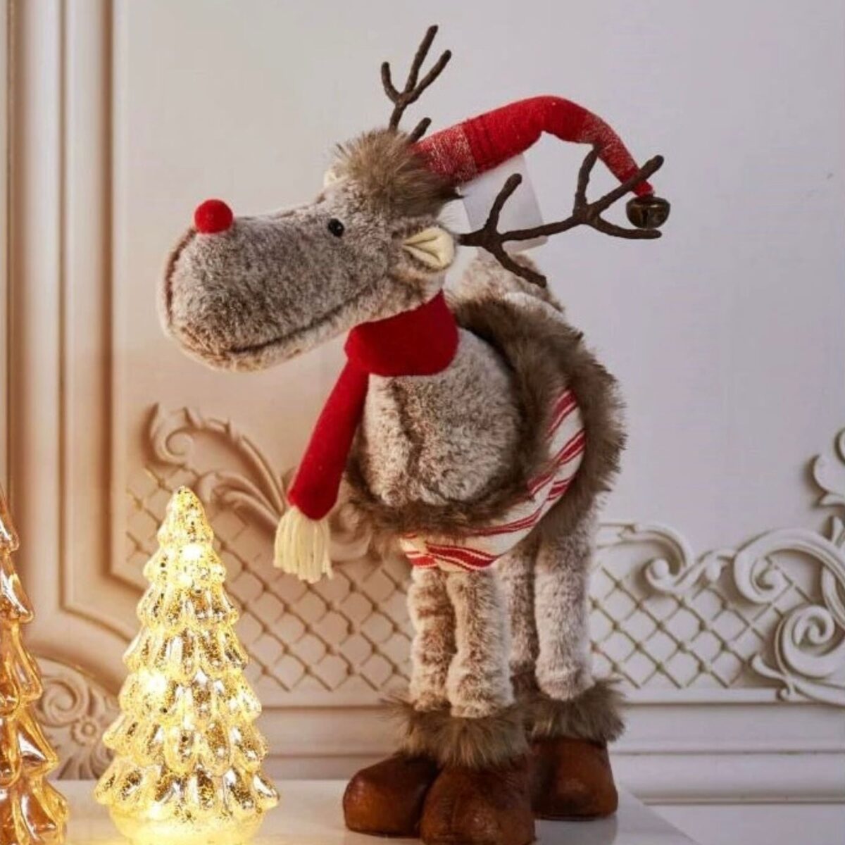 Standing Reindeer Plush Decor - Image 3