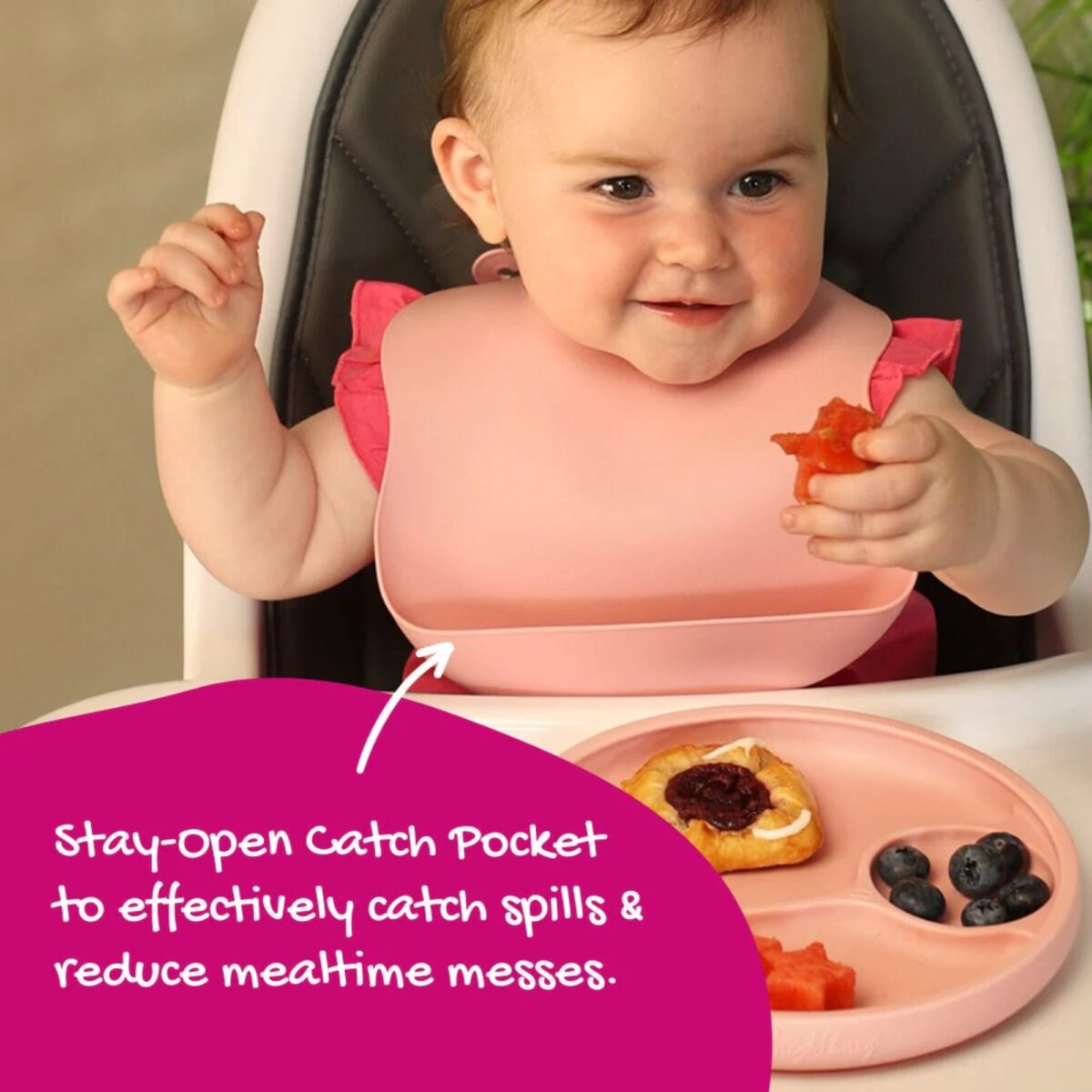 Brightberry Baby Silicone Bib - Image 3