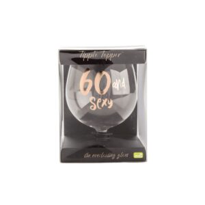 Tipple Topper Wine Glass – 60 and Sexy