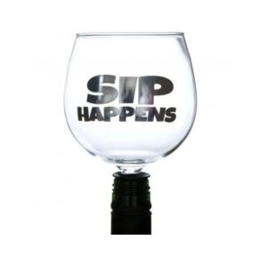 Alternative view of Tipple Topper Wine Glass - Sip Happens