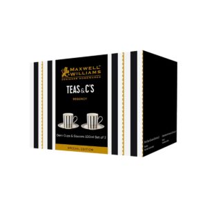 Alternative view of Maxwell & Williams Teas & C’s Regency Demi Cup & Saucer Set of 2 Gift Boxed in Black