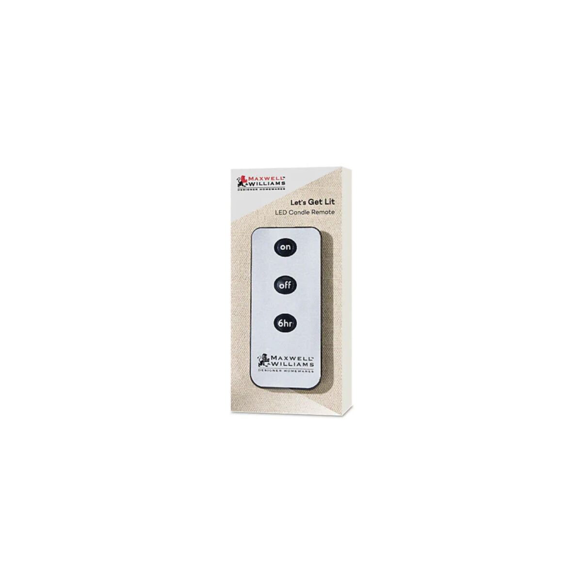 Maxwell & Williams Let’s Get Lit LED Candle Remote Gift Boxed in Black - Image 2